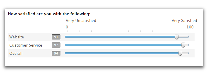 Rating labels for surveys