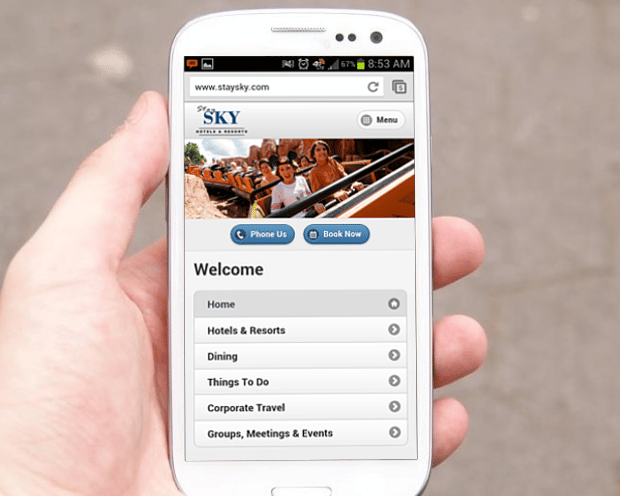 staySky Hotels/Resorts - Mobile Site