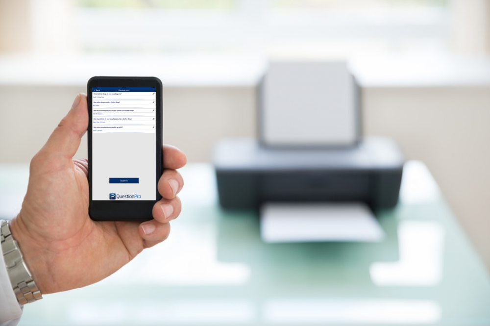 Save and Print Survey as a Pdf with QuestionPro Mobile App