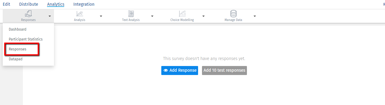 survey response