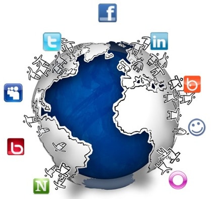 redes sociales y el mundo