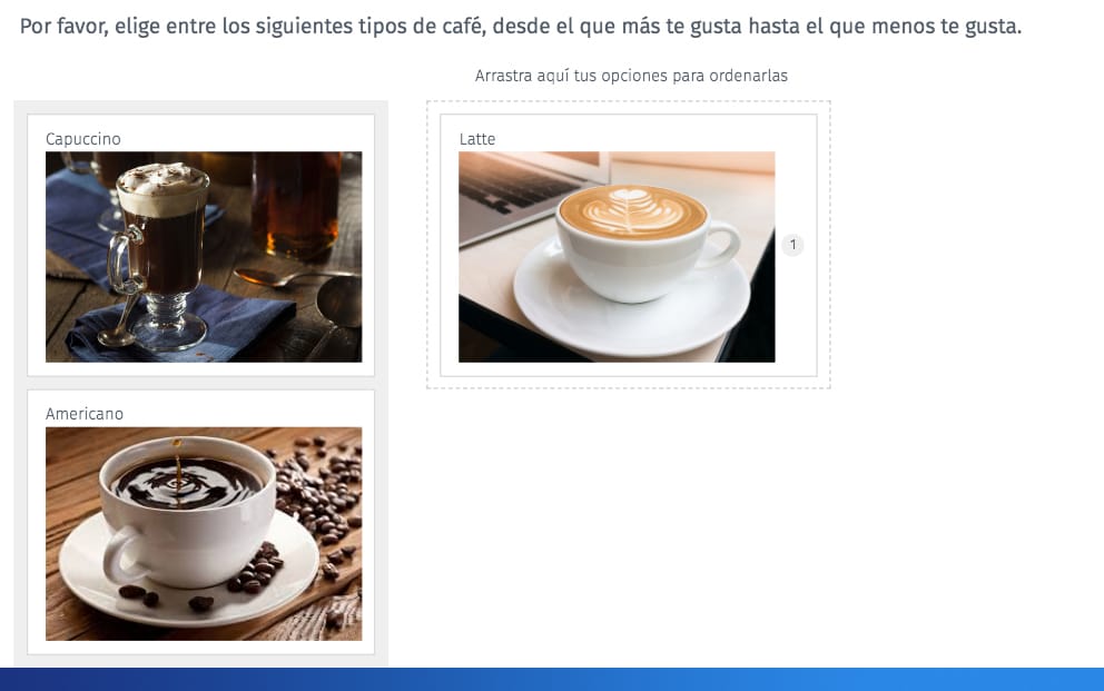 pregunta de arrastrar y soltar
