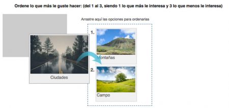 encuestas de arrastrar y soltar