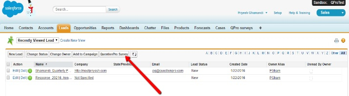 Online Umfragen Salesforce 1