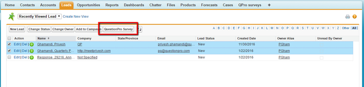 Online Umfragen Salesforce 2
