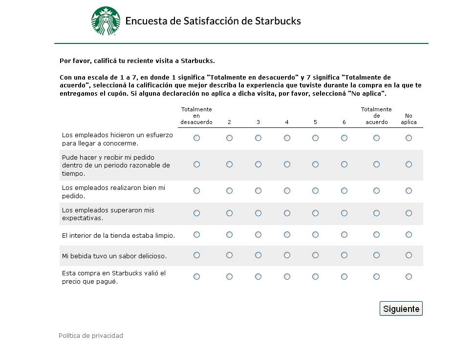 encuesta de satisfaccion