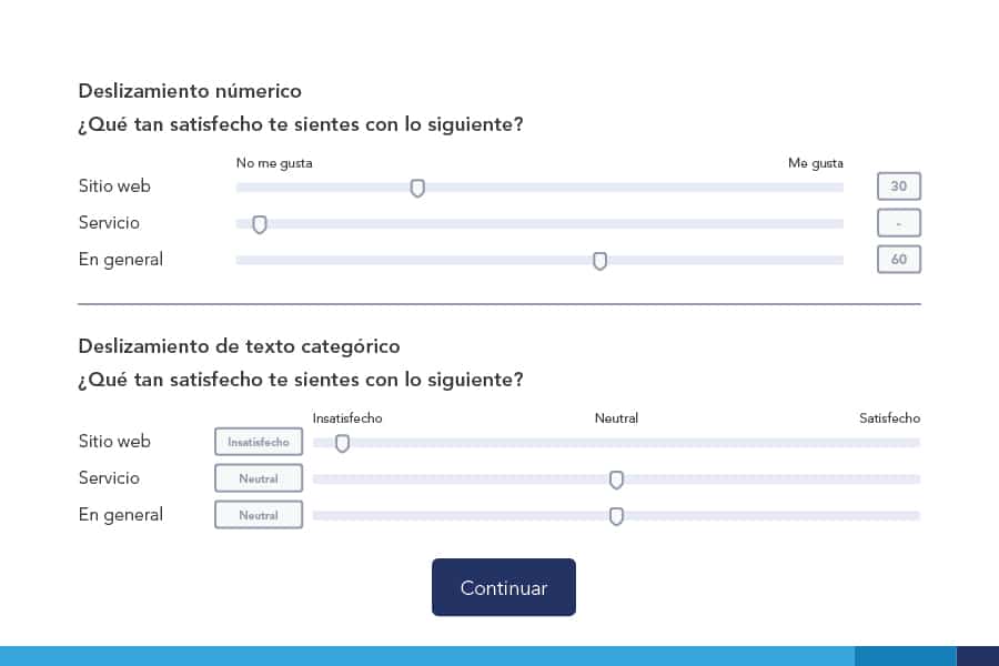 pregunta de barra de deslizamiento