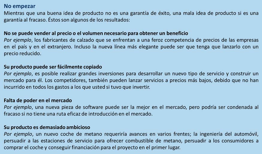 fracaso de productos