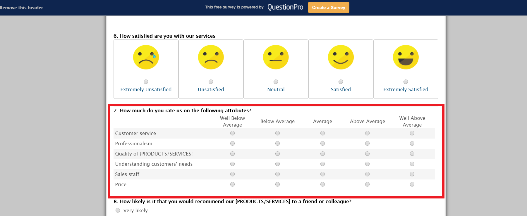 Multiple choice questions