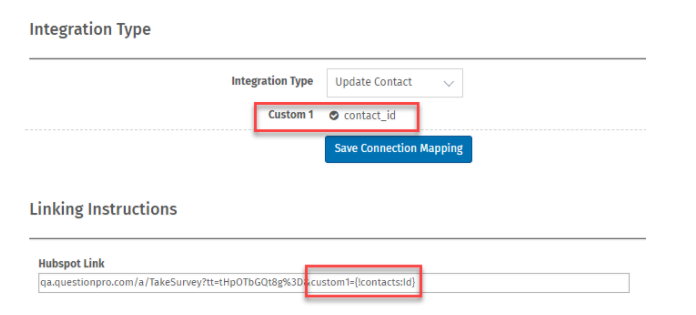 actualizar contactos de HubSpot en QuestionPro