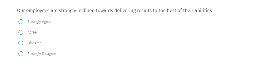 4 point likert scale agreement