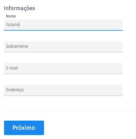 pergunta informações do contato