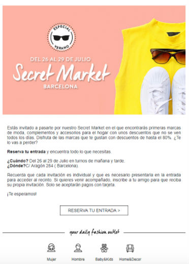 newsletter de evento para tu estrategia de email marketing