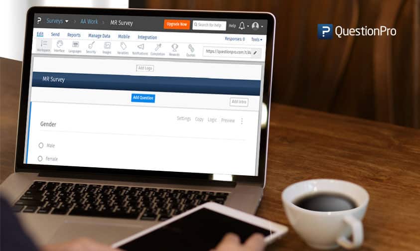 Add logo in QuestionPro Online Survey