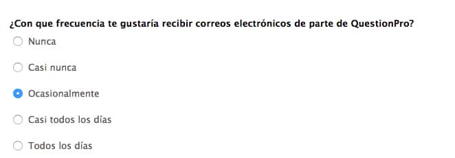 Ejemplos de escalas de Likert