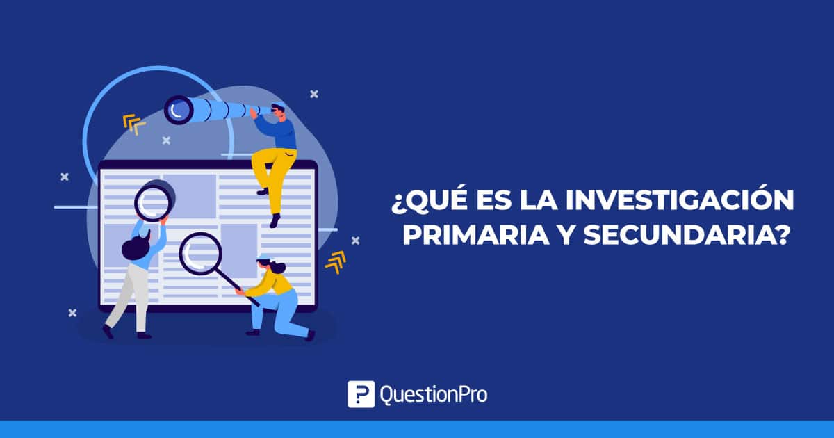 palo apaciguar en casa Qué es la investigación primaria y secundaria?
