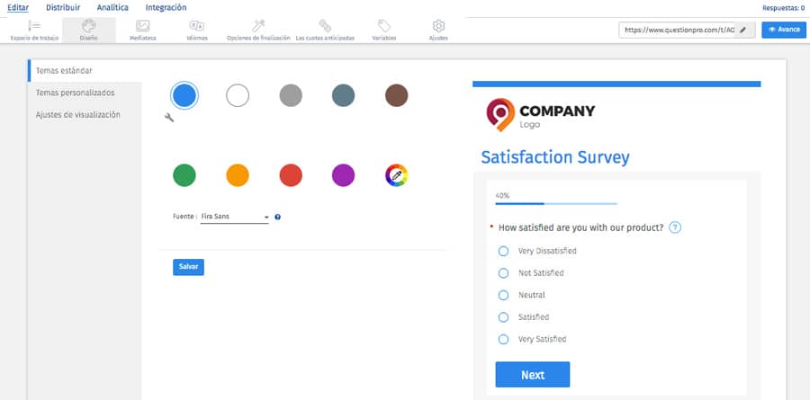 branding configuración