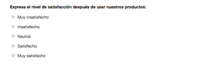 Escala clasificacion