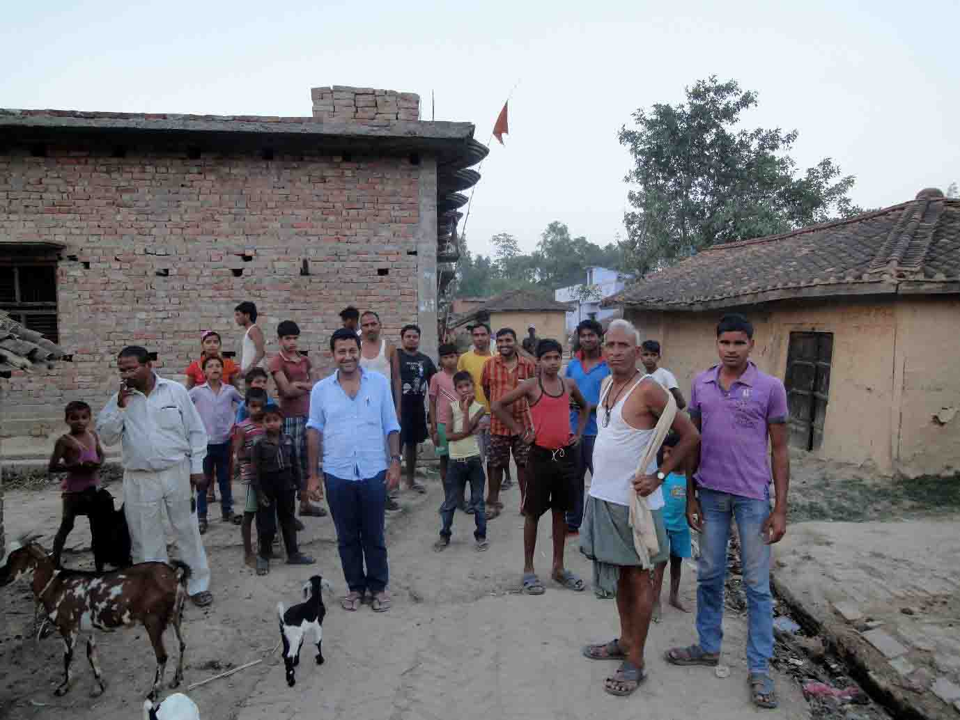 Illustration 3: Amit Saraogi, CEO and Co-founder of Oorja, visiting off-grid rural communities in Uttar Pradesh.