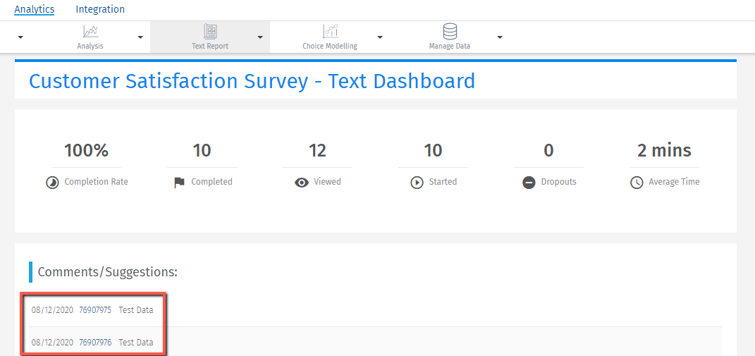 rapport sur les questions