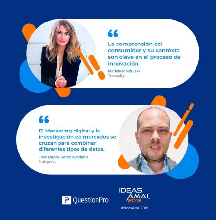 Mariela Moculsky y Daniel Pérez Avedaño en Ideas AMAI 2018