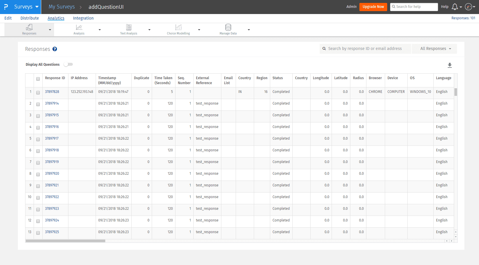 View Survey Responses QuestionPro