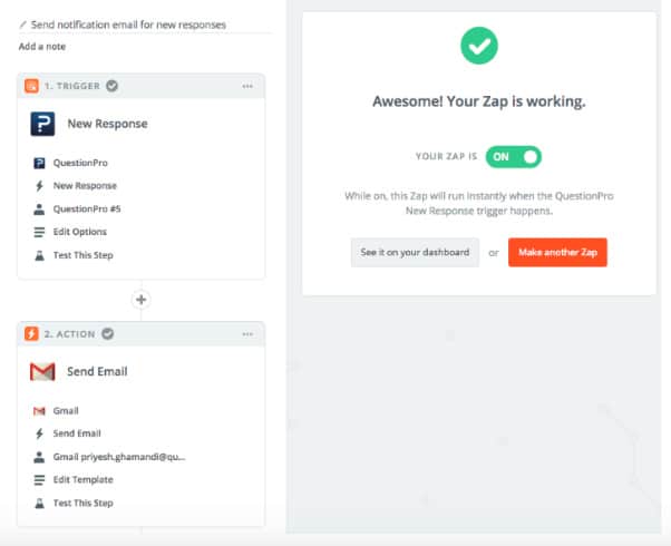 QuestionPro y Zapier