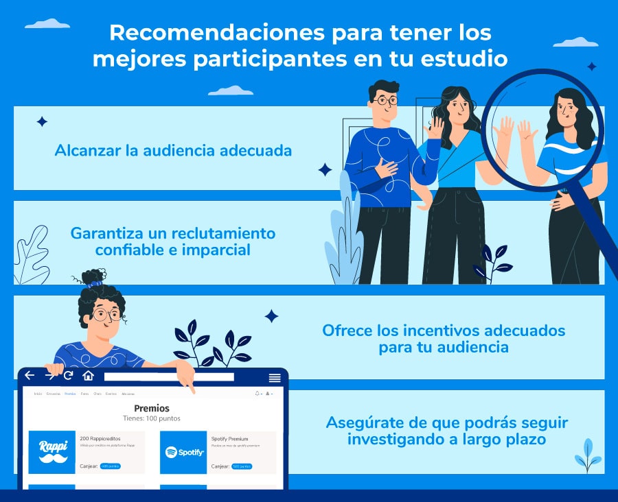 consejos para reclutar participantes de una investigación