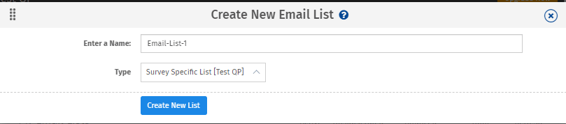 new email list