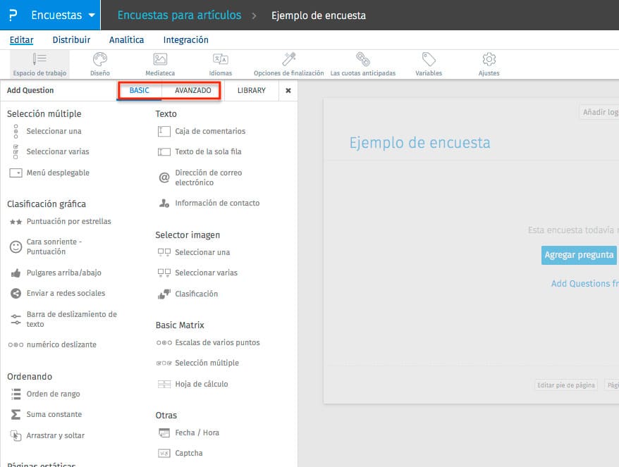 guía para crear encuestas