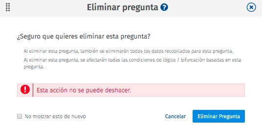 eliminar pregunta