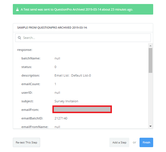 Send a survey from QuestionPro using Zapier Integration