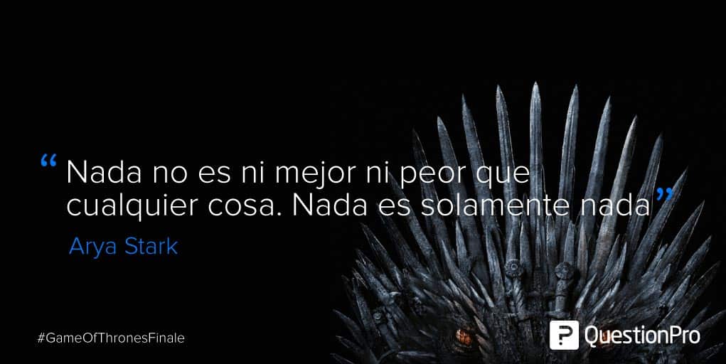 frases Arya Stark Game of Thrones