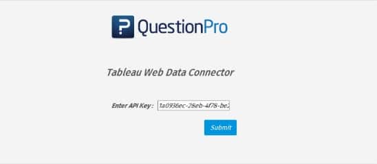 cómo funciona la integración QuestionPro y Tableu