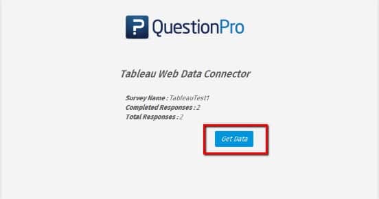 obtener datos de QuestionPro para Tableu