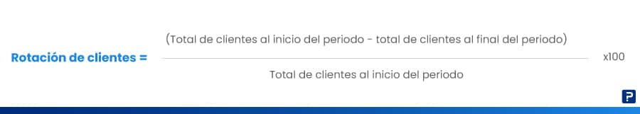 fórmula de rotación de clientes