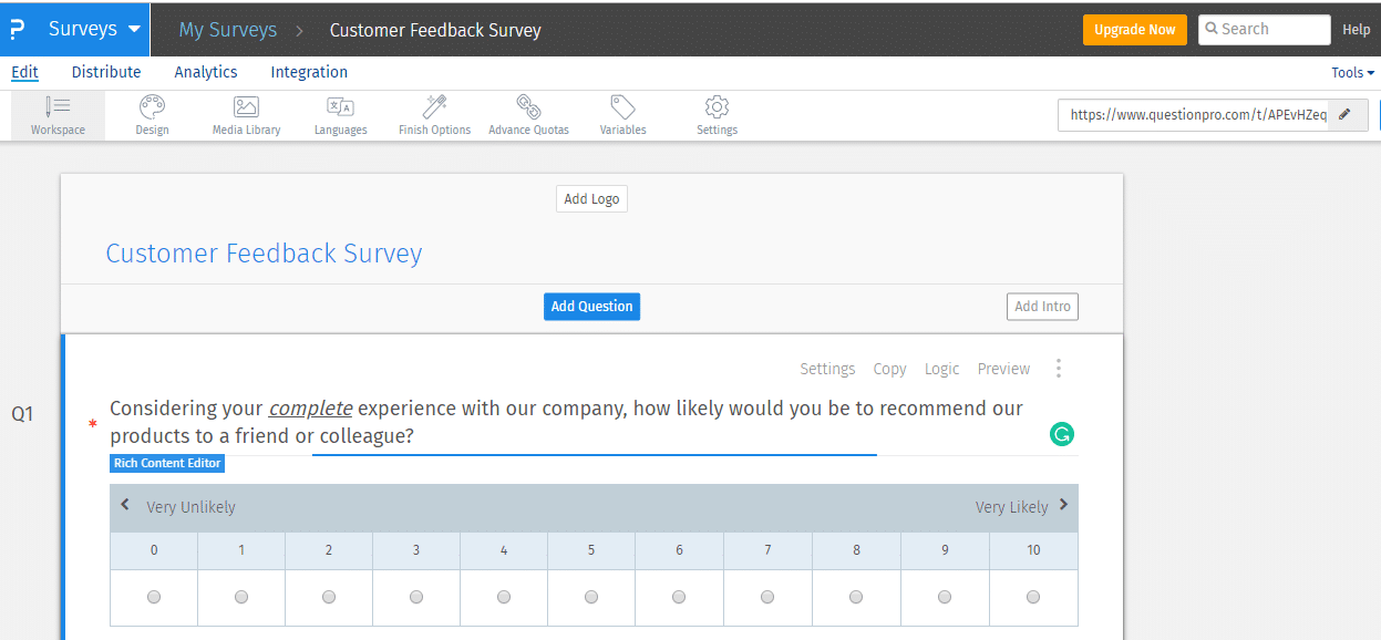 survey builder