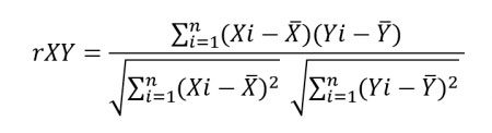 Fórmula de correlación de Pearson