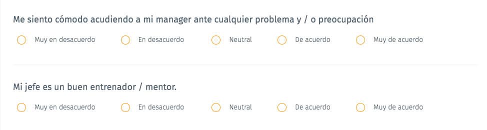 encuesta para evaluar a empleados