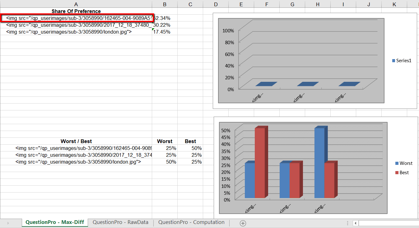 MaxDiff Excel Report