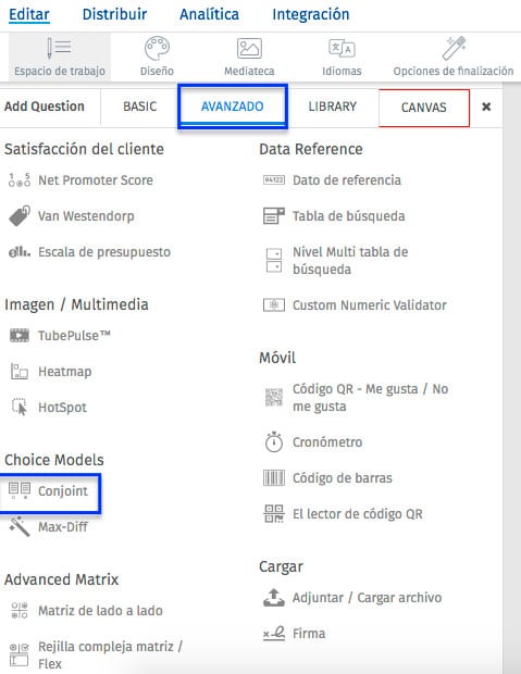 Pasos para configurar el software de análisis conjunto 