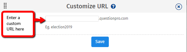 Custom Survey URL