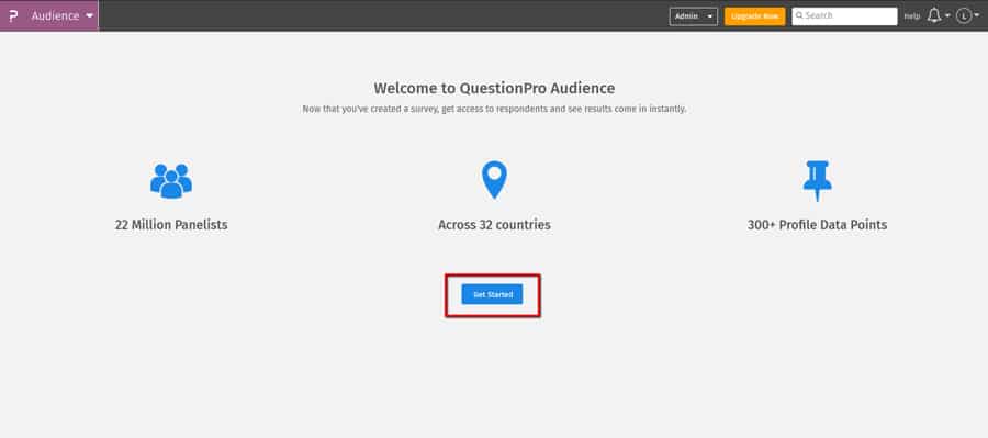 configuracion de questionpro audience