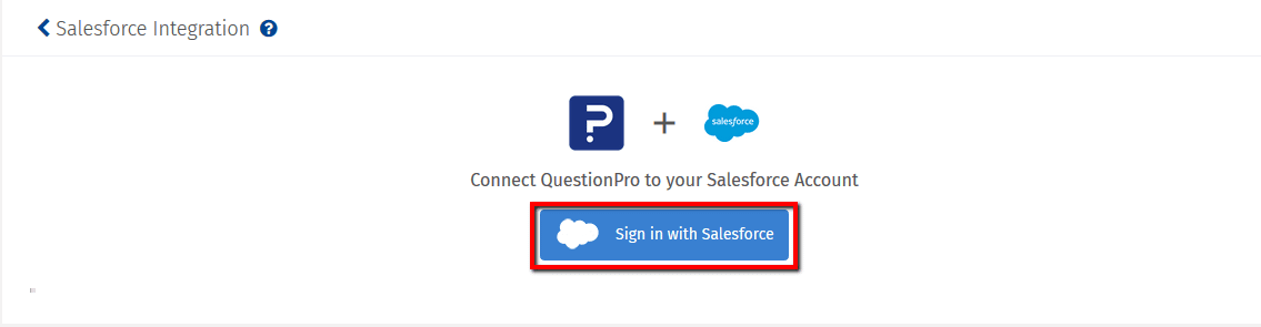 QuestionPro surveys integration with Salesforce