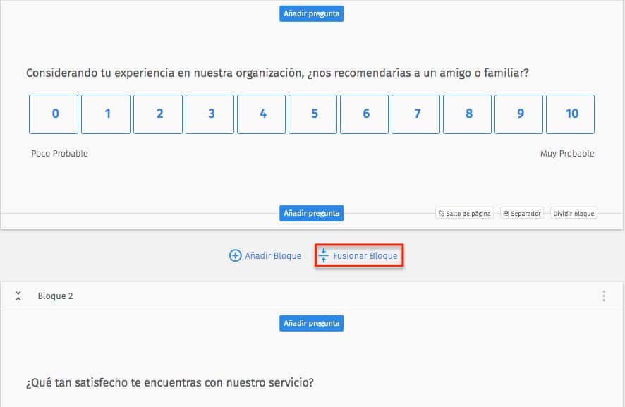 configuracion de bloque de preguntas 10