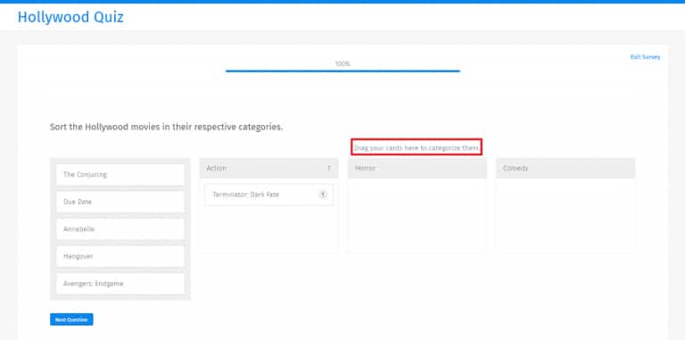 configuracion card sorting