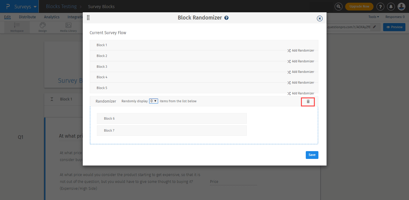 reset block randomizer