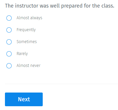 The instructor was well prepared for the class