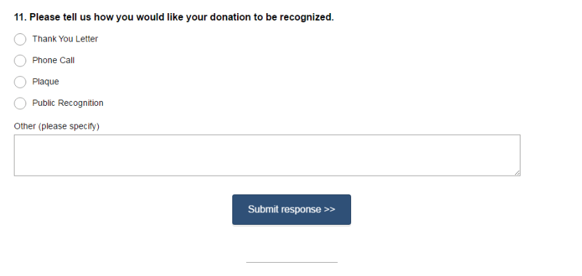 4 nonprofit donor survey example