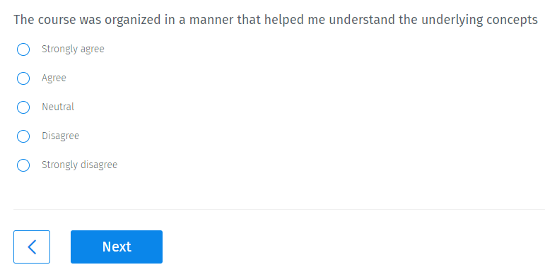 De cursus was zo georganiseerd dat ik de onderliggende concepten begreep.